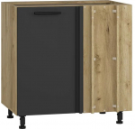 Alumine k&ouml;&ouml;gikapp Vento DN-100/82, antratsiit v./tamm v., 52 cm x 100 cm x 82 cm