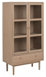 Vitriinkapp Aston 21093, tamm v., 80 cm x 40 cm x 144.8 cm