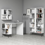 Kontorim&ouml;&ouml;bli komplekt Kalune Design Extra 2, valge v., 167.3 cm x 90 cm x 22 cm