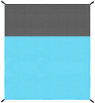 Magamiskott Springos Beach Blanket, sinine v./hall v., 210 cm