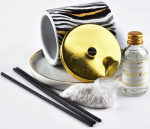 Kodul&otilde;hnastaja, l&otilde;hnapulk Mondex Time To Relax Enjoy Sandalwood, 30 ml Kuldne/Valge/Must