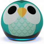 Juhtmevaba k&otilde;lar Amazon Echo Dot 5 Kids Owl, roheline v.