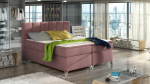 Voodi poolteist istekohta Basilio Mat Velvet 63, 140 x 200 cm, roosa v., madratsiga