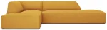 Nurgadiivan Micadoni Home Ruby Modular 4 Seats, kollane v., vasak, 273 x 180 cm x 69 cm