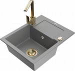 K&ouml;&ouml;givalamu Mexen Enzo 6506-71-670300-50, graniit, 57.6 cm x 46.5 cm x 17.4 cm, kuldne/hall