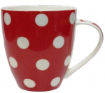 Tass Asi Collection Dots, valge v./punane v., 0.513 l