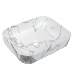 Vannitoa kraanikauss Invena Ate, keraamiline, 51 cm x 40 cm x 13 cm