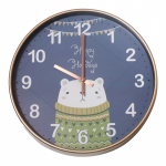 Kvartsseinakell Besk Bear, sinine, 30 cm x 30 cm, 30 cm