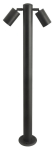 Vabalt seisev v&auml;lisvalgusti AZzardo Rolf 2, 35W, GU10, IP44, must v., 18 cm x 90 cm