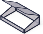 Mini kasvuhoone Upyard, 120 cm x 80 cm x 40 cm