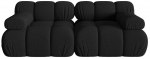 Mooduldiivan Micadoni Bellis 3D, must, 188 x 94 cm x 64 cm