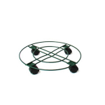 Lillepoti alus ratastel Garden Center, roheline v., 25 cm, 25 cm