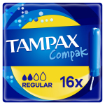 H&uuml;gieenilised tampoonid Tampax Compak Regular, 16 tk