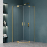 Du&scaron;ikabiin Magnifity Versa, 3-seinaline, viisnurkne, aluseta, 80 cm x 80 cm x 200 cm