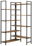 Raamaturiiul Kalune Design Edra Rafix, pruun v./must v., 177 cm x 94 cm x 94 cm