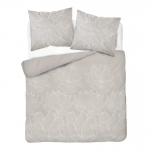 Voodipesukomplekt SJB-586, valge/beež, 140 x 200 cm