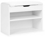 Pink jalatsiriiuliga ModernHome, valge v., 60 cm x 30 cm x 47 cm