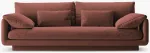 Diivan Micadoni Torino MIC_3S_184_F1_TORINO3, tumeroosa v., 220 x 103 cm x 83 cm