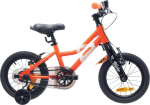 Lisaratastega laste jalgratas, laste Radvik Viking, oranž v., 14"