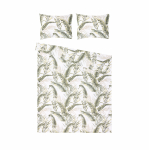 Voodipesukomplekt Domoletti Percale Palm Poetry, roheline v., 50 x 70 cm, 200 x 220 cm, 3 tk