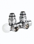 Klapid radiaatoritele Carlo Poletti Twinvalve, kombineeritud, radiaatorile, 1/2''