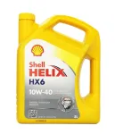 M&auml;&auml;re Shell Helix HX6 10W - 40, pools&uuml;nteetiline, 5 l