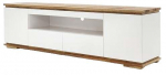 TV-kapp MCakcent Chiaro 2D/2SZ, valge/pruunikas, 40 cm x 202 cm x 54 cm (kahjustatud pakend)
