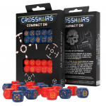 T&auml;ringud Q-Workshop Crosshairs Compact D6 Cobalt&Red