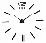 Kvartsseinakell TG60136-2, must, 70 cm x 70 cm