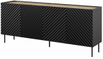 Kummut Cama Onda, must v., 85 cm x 200 cm x 45 cm