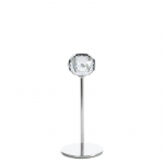 K&uuml;&uuml;nlahoidja Lara, kristall/metall, &Oslash; 8 cm, 19 cm, h&otilde;be v.