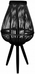 Latern Homla Masaya 994962, klaas/puit/bambus, 61 cm, must v.