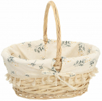Korv Home4you Willi Emma 88822, puuvill/paju, 36 cm x 27 cm, pruunikas v.