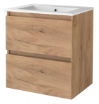 Vannitoakapp valamuga Sanibell Basicline, whiskey oak v., 46.5 cm x 61 cm x 67 cm