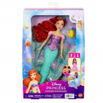 Nukk Mattel Disney Princess Transforming Ariel JLK19, 30 cm, mitmev&auml;rviline