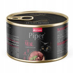 Kassi m&auml;rgtoit Piper Animals Junior, vasikaliha, 0.185 kg