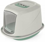 Suletud kassitualett Georplast Galaxy Deluxe, (v&auml;rv/disain valitakse juhuslikult), suletud, 45 cm x 36 cm x 31.5 cm