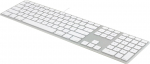 Juhtmega arvutiklaviatuur Matias Aluminum Aluminum, EN, valge v.