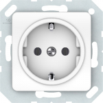 Pistikupesa Vilma SL250 111030202101, maandusega, valge v.