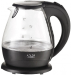 Elektriline veekeetja Adler AD 1224, 1.5 l, must v.