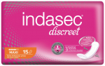 H&uuml;gieenisidemed Indasec Discreet, Maxi, 15 tk