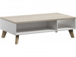 Kohvilaud Cama Meble Lotta 110, tamm v./valge v., 110 cm x 60 cm x 35 cm