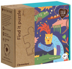 Pusle Clementoni Find It Puzzle In The Jungle 16221, 48.5 cm x 33.5 cm, 60 tk, mitmev&auml;rviline