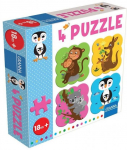 Pusle 4in1 Granna 4 Puzzle 04052, 19 cm x 19 cm, 16 tk, mitmev&auml;rviline