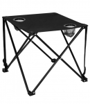 Matkalaud Springos CS0013 Tourist Table, must v., 46 cm x 46 cm x 45 cm