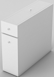 Eraldi seisev vannitoakapp Kalune Design Calencia, valge v., 60 cm x 19 cm x 55 cm