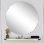 Peegel Kalune Design Gold 90, rippuv, 90 cm x 90 cm, kuldne v.