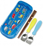 S&ouml;&ouml;giriistad Edison Mama Portable Utensils Set, 3 aastat, roostevaba teras/puit/pol&uuml;prop&uuml;leen (pp), sinine v.