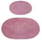 Vannitoamattide komplekt Foutastic COTTONKT000074, roosa v., 100 cm x 60 cm