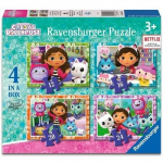 Pusle 4in1 Ravensburger Dolhouse Gabbys 3143, 14 cm x 19 cm, 72 tk, mitmev&auml;rviline
